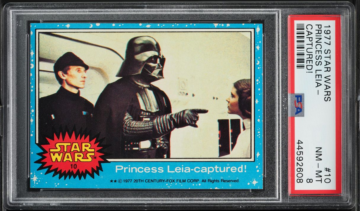 1977 Topps Star Wars Princess Leia Captured! #10 PSA 8 NM-MT