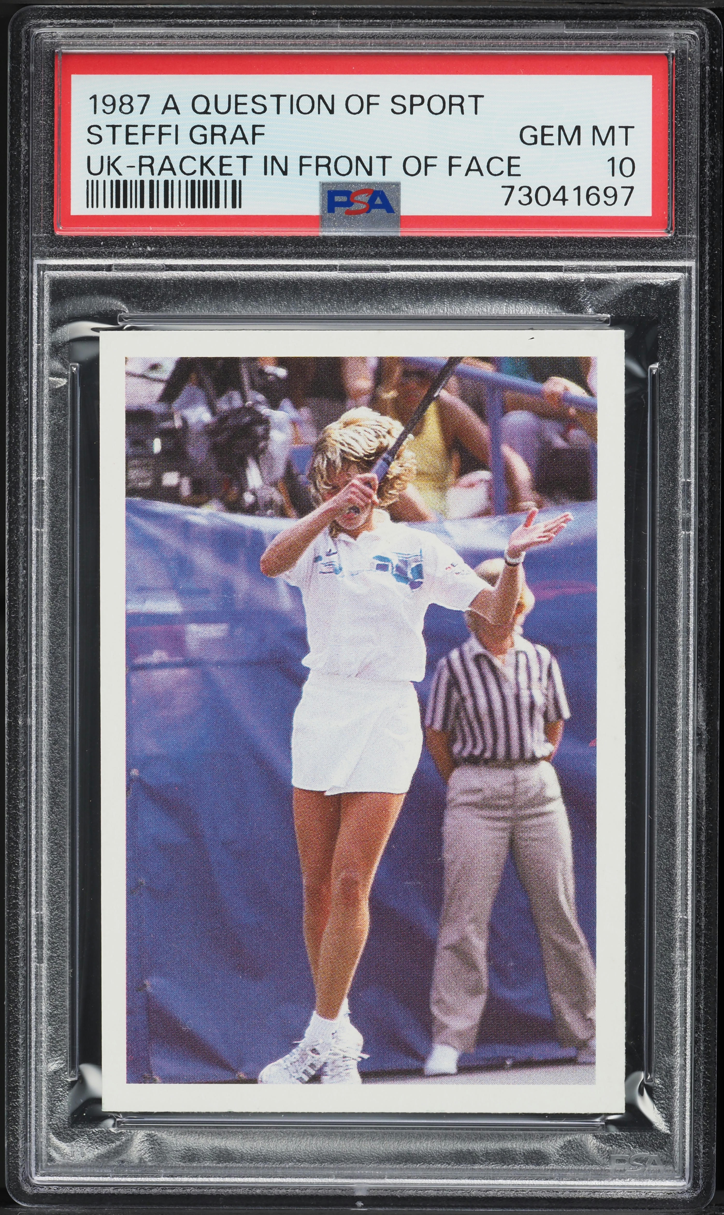 1987 A Question Of Sport UK Steffi Graf ROOKIE PSA 10 GEM MINT