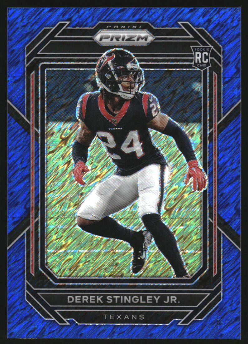 2022 Panini Prizm Prizms Blue Shimmer #369 Derek Stingley Jr. RC /25
