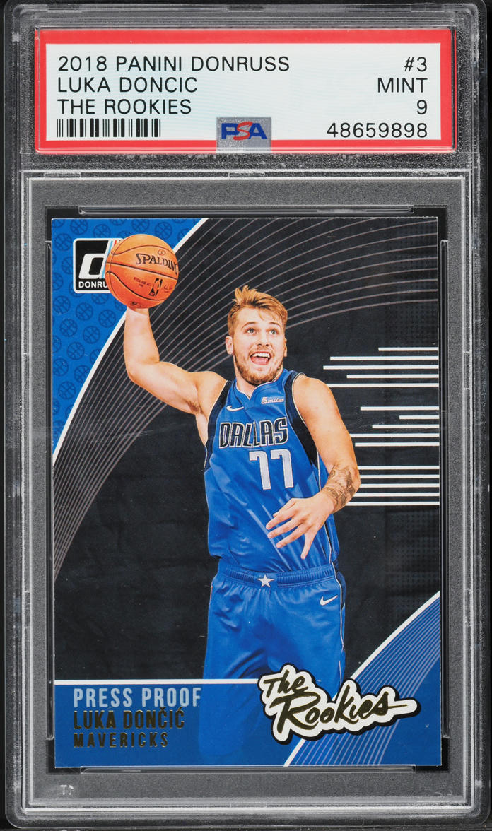 2018 Donruss The Rookies Luka Doncic ROOKIE #3 PSA 9 MINT