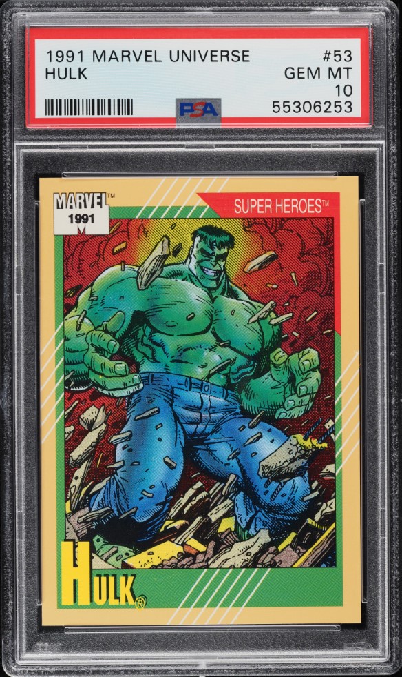 1991 Impel Marvel Universe Hulk #53 PSA 10 GEM MINT