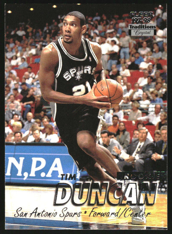 1997-98 Fleer Crystal Collection #201 Tim Duncan RC Rookie