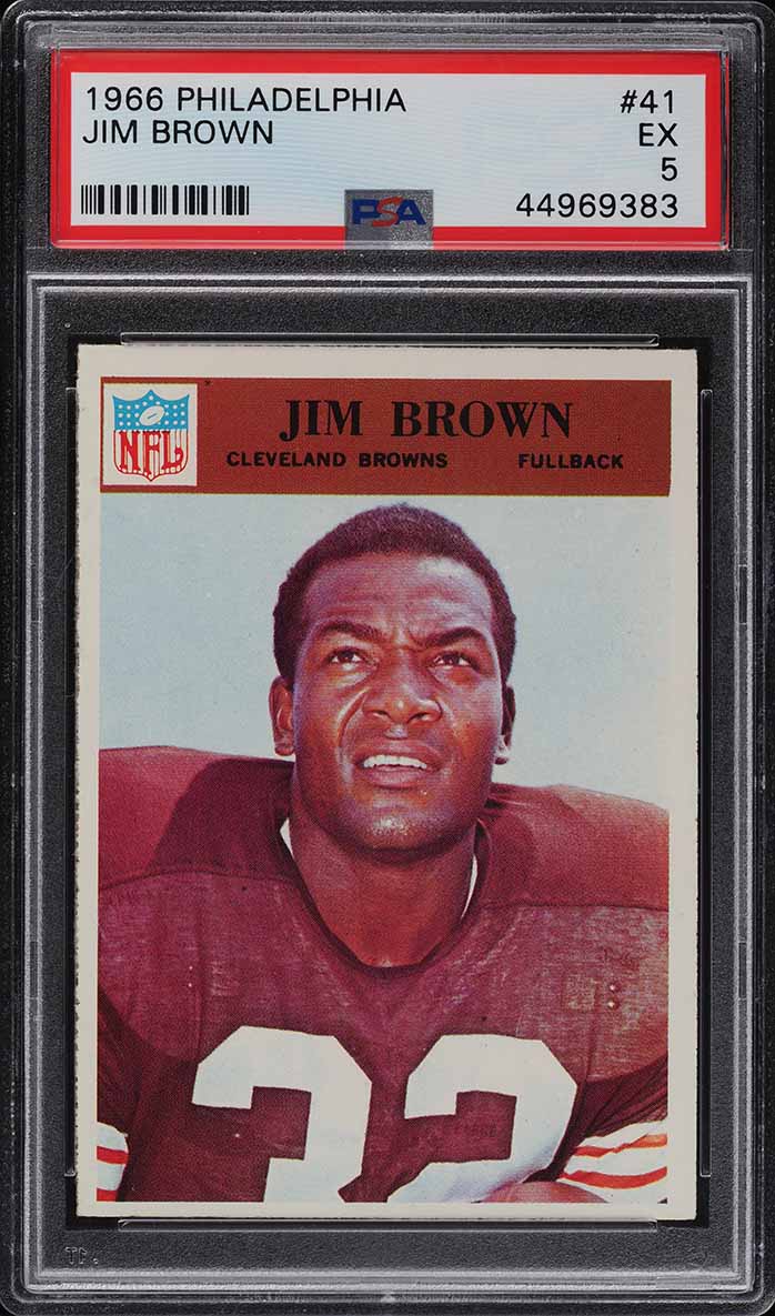 1966 Philadelphia Jim Brown #41 PSA 5 EX