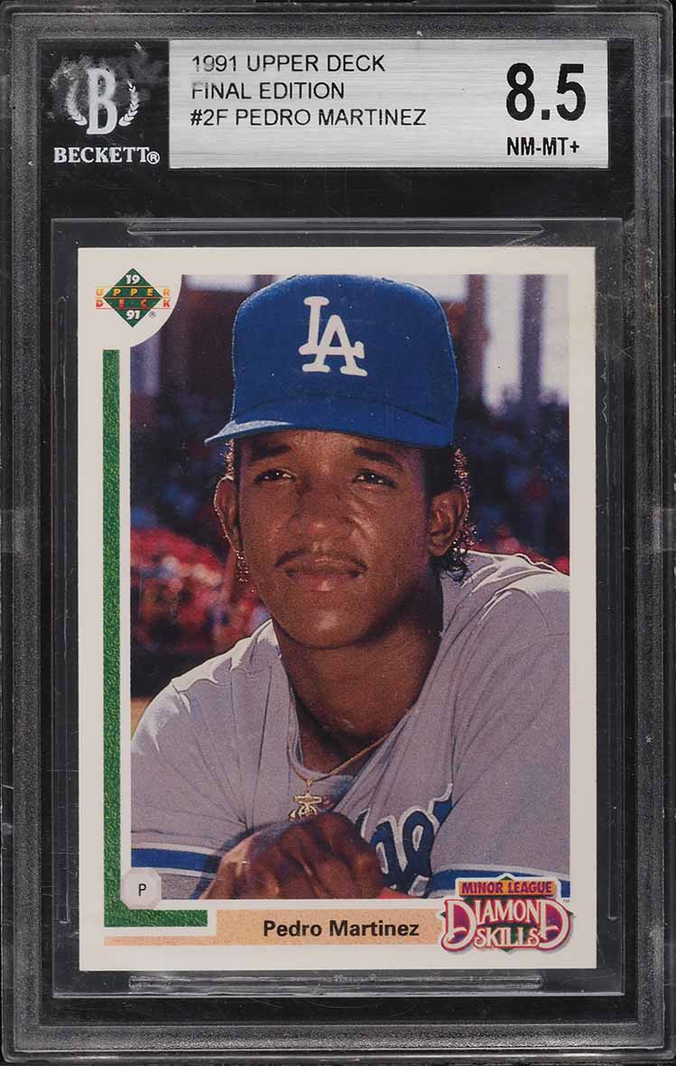 1991 Upper Deck Final Edition Pedro Martinez ROOKIE #2F BGS 8.5 NM-MT+
