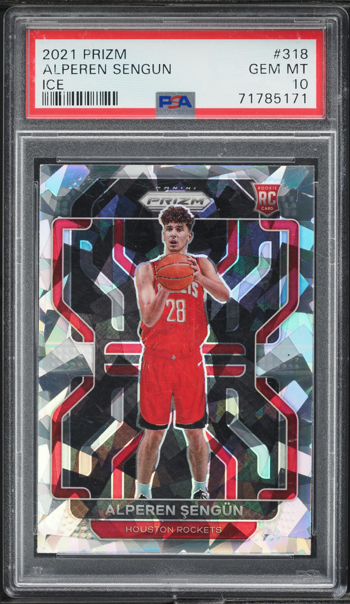 2021 Panini Prizm Ice Alperen Sengun ROOKIE #318 PSA 10 GEM MINT
