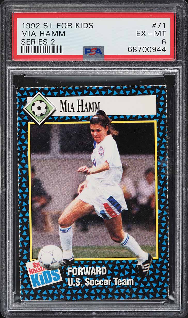 1992 Sports Illustrated For Kids Series 2 Mia Hamm ROOKIE #71 PSA 6 EXMT