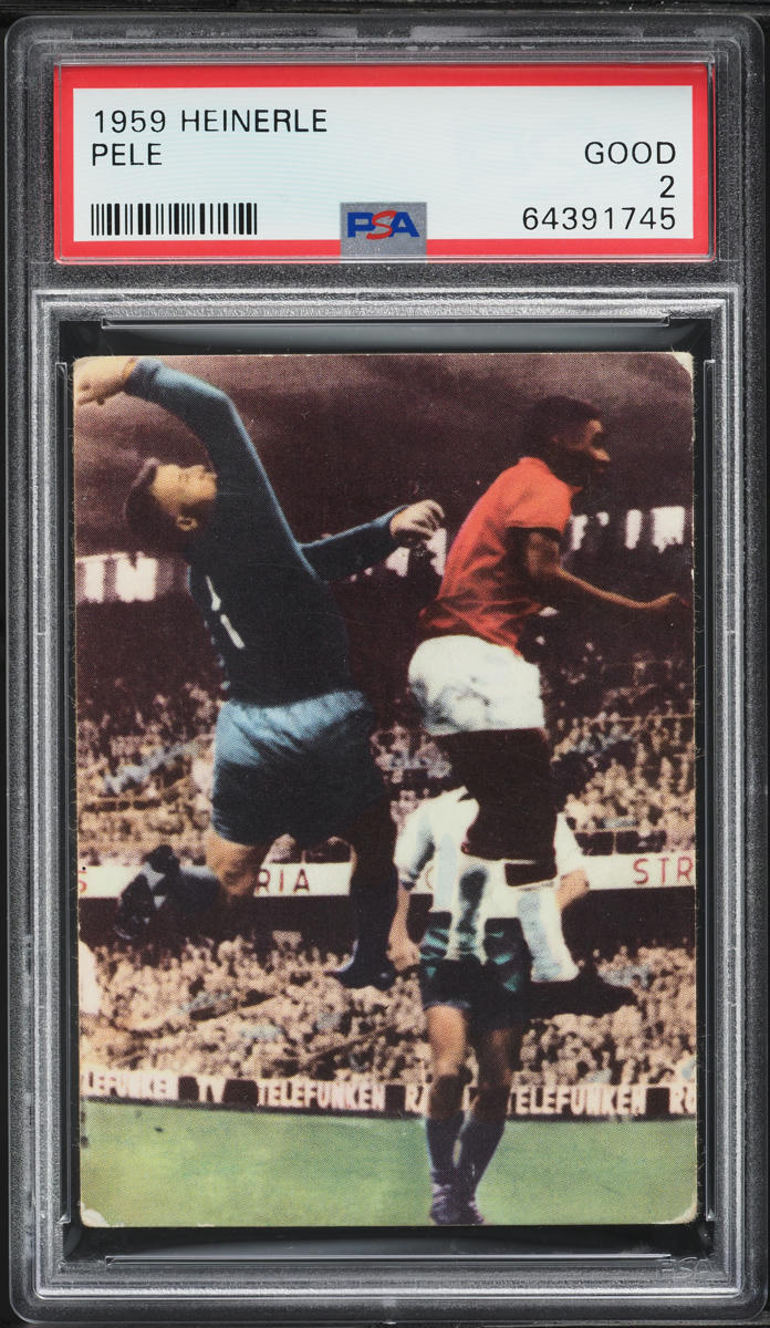 1959 Heinerle Soccer Pele ROOKIE PSA 2 GD