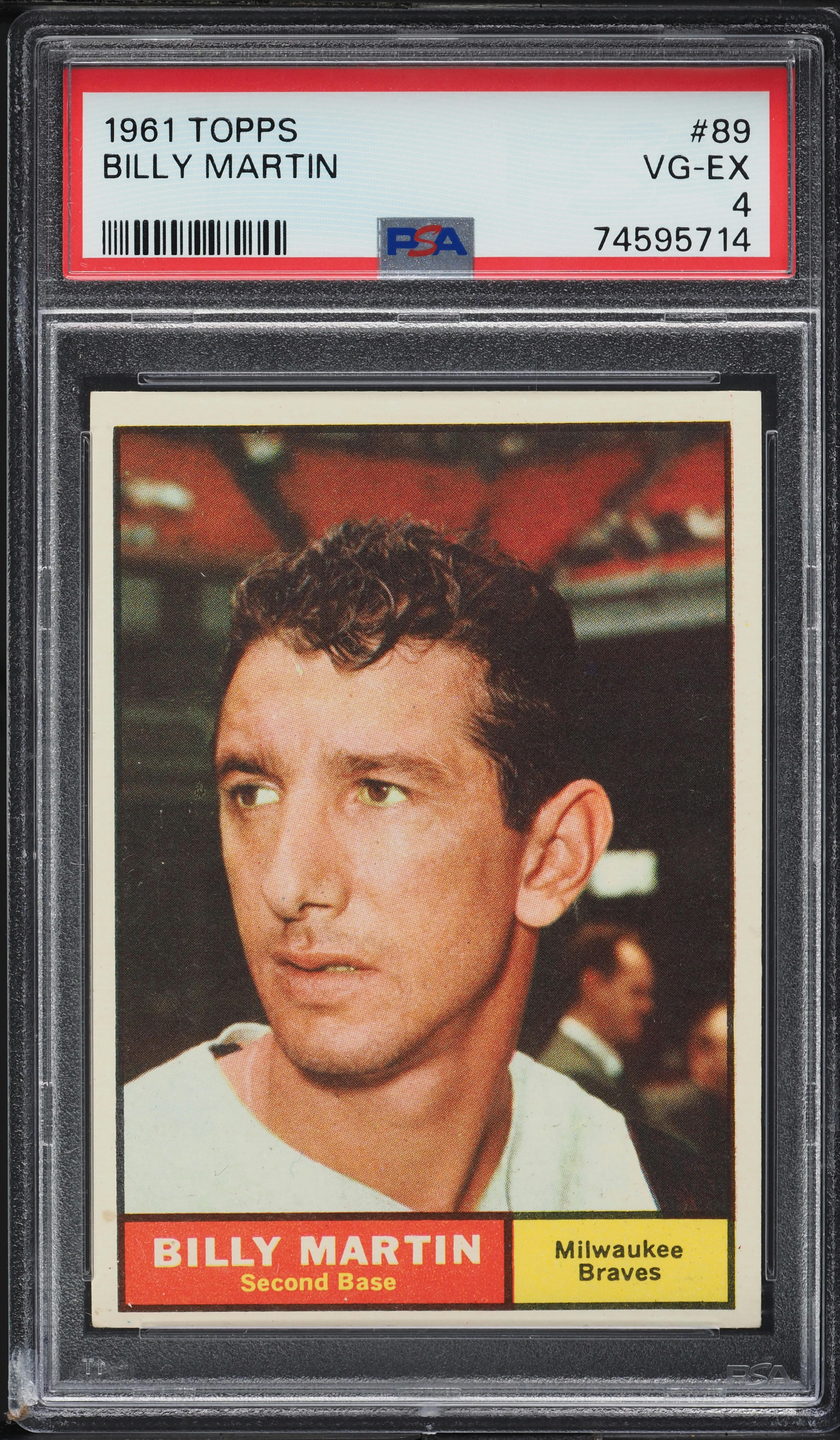 1961 Topps Billy Martin #89 PSA 4 VGEX