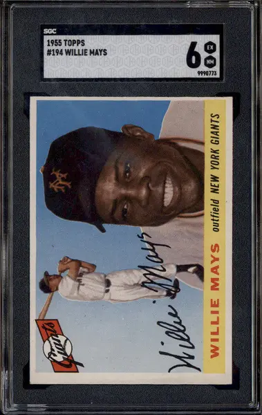 1955 Topps #194 Willie Mays SGC 6