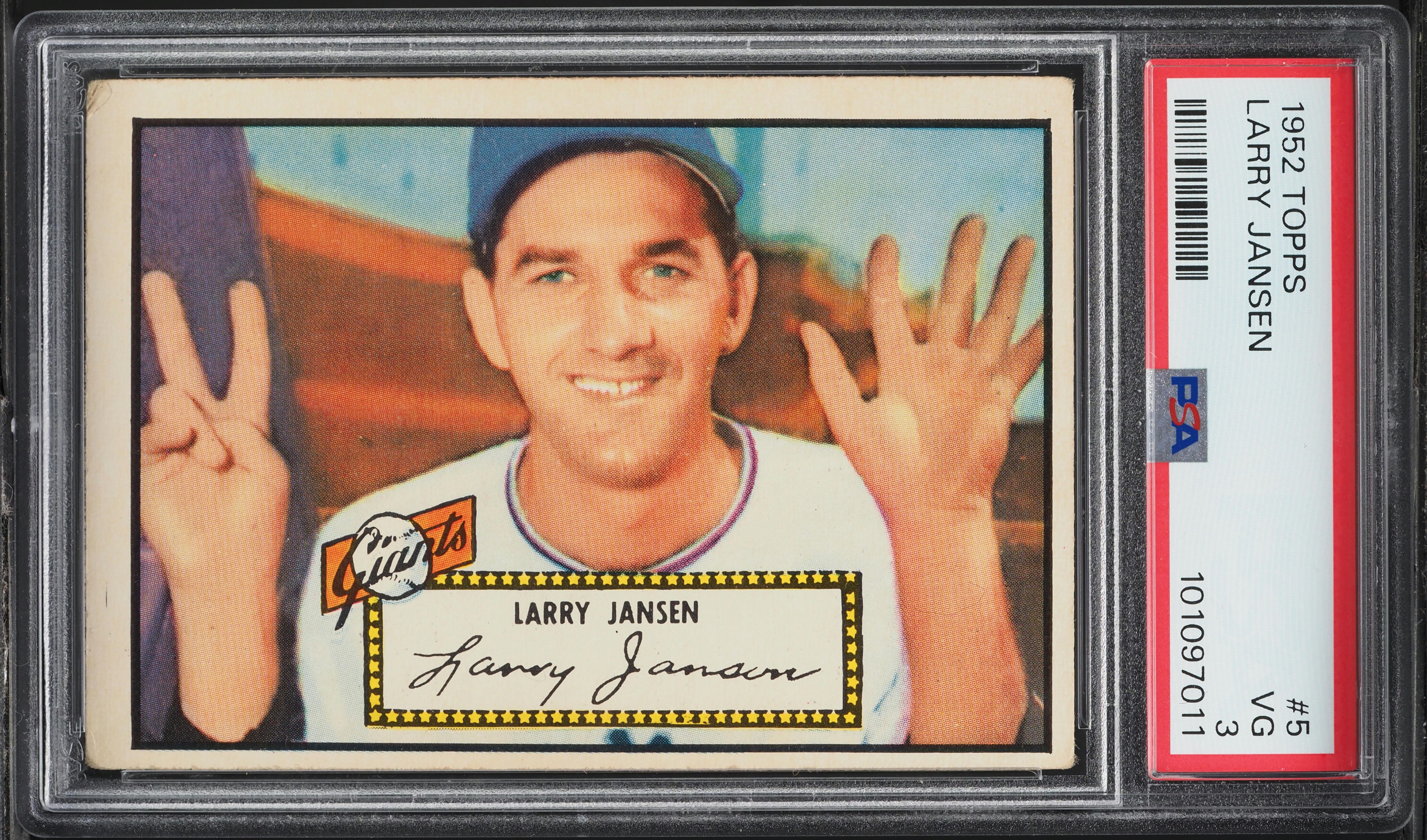 1952 Topps Larry Jansen #5 PSA 3 VG