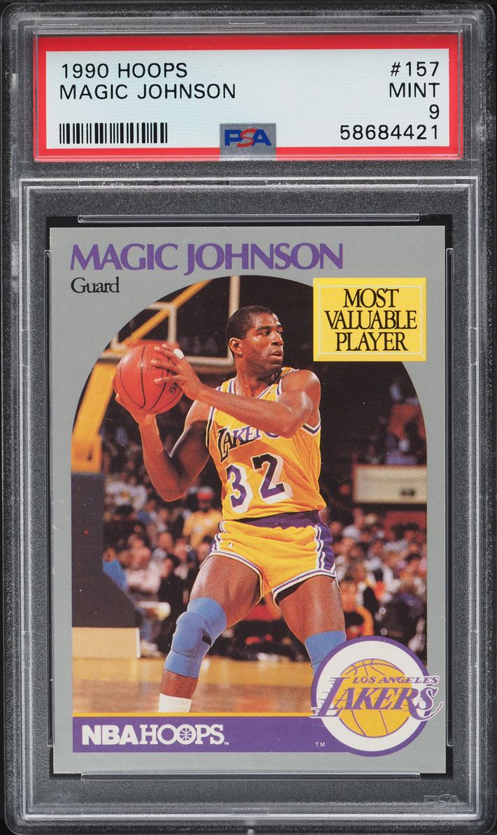 1990 Hoops Magic Johnson #157 PSA 9 MINT