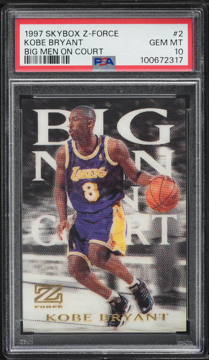 1997 Skybox Z-Force Big Men On Court Kobe Bryant #2 PSA 10 GEM MINT
