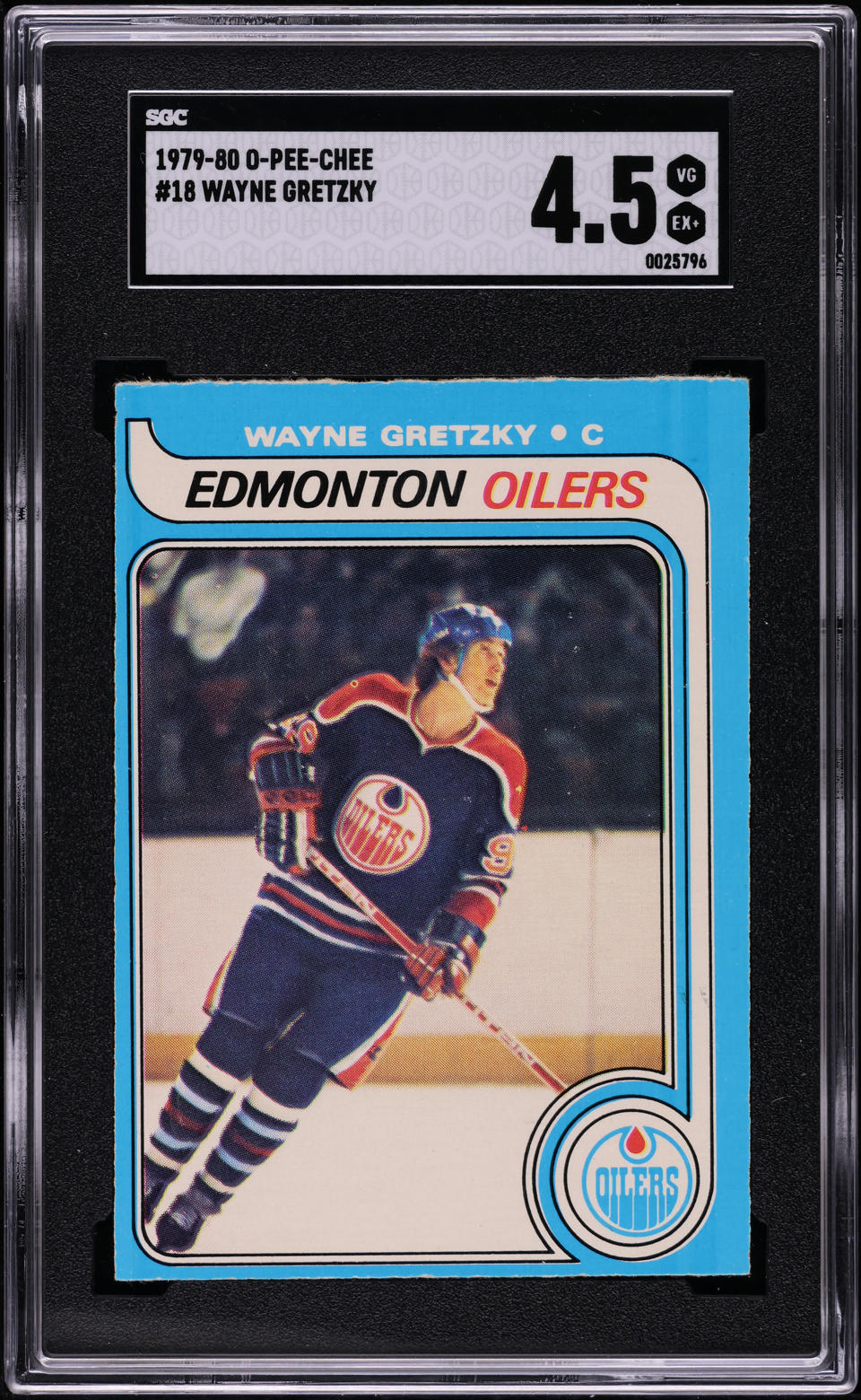 1979 O-Pee-Chee Hockey Wayne Gretzky ROOKIE #18 SGC 4.5 VGEX+