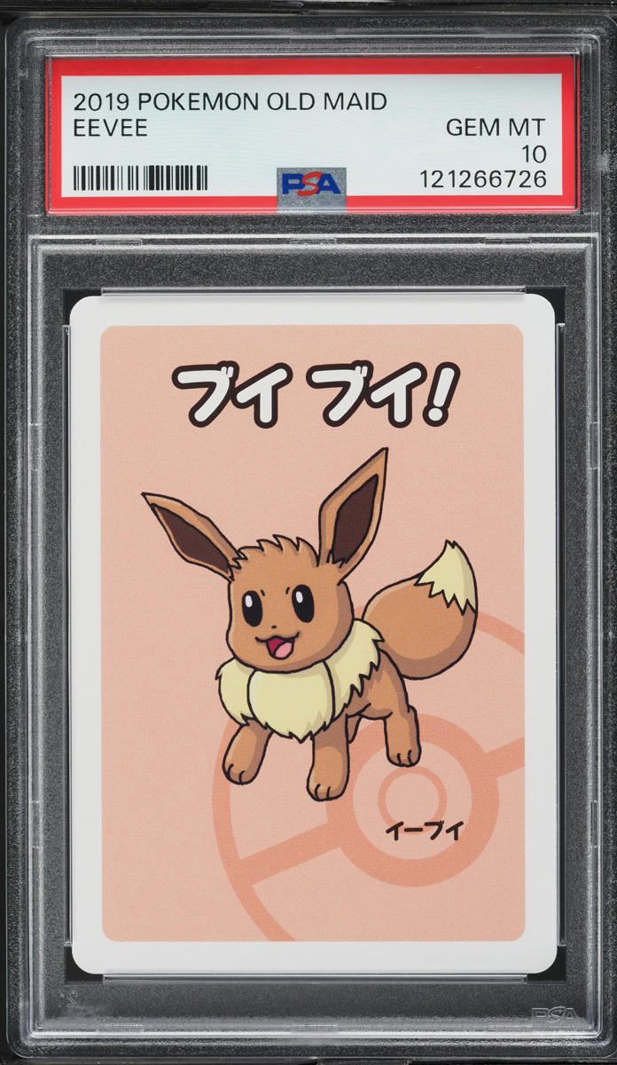 2019 Pokemon Japanese Playing Cards Old Maid Eevee PSA 10 GEM MINT