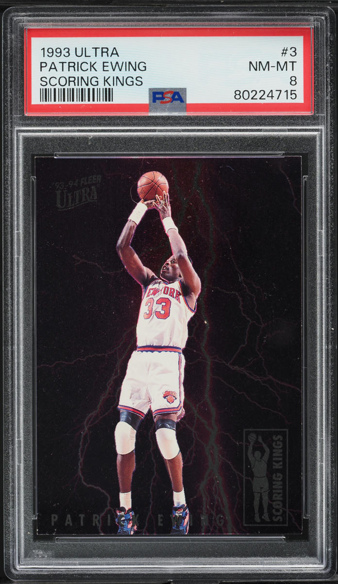 1993 Ultra Scoring Kings Patrick Ewing #3 PSA 8 NM-MT