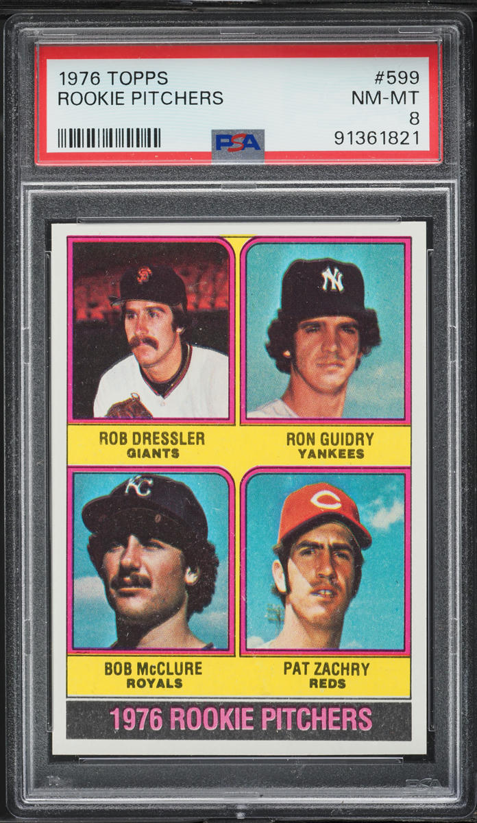 1976 Topps Ron Guidry ROOKIE #599 PSA 8 NM-MT