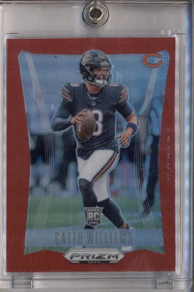 2024 Panini Prizm Deca Red Prizm #54 Caleb Williams RC /199