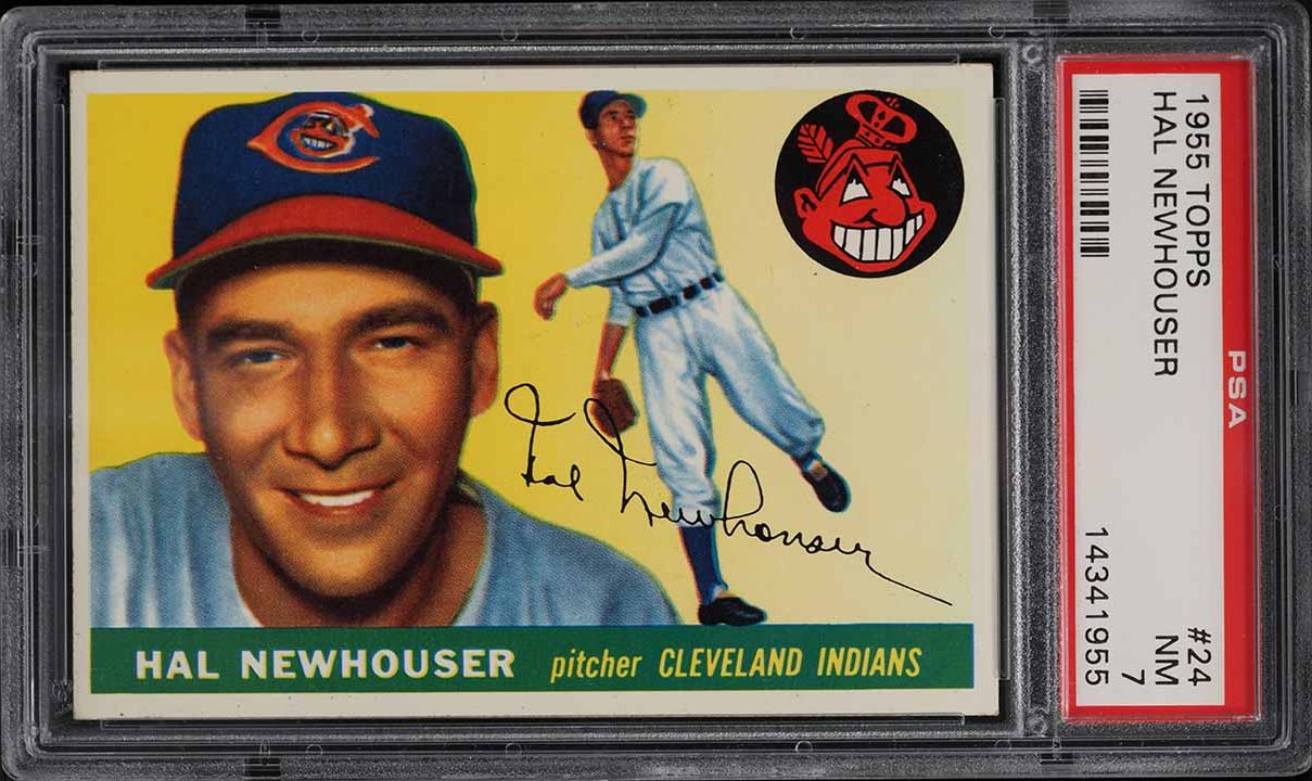 1955 Topps Hal Newhouser #24 PSA 7 NRMT
