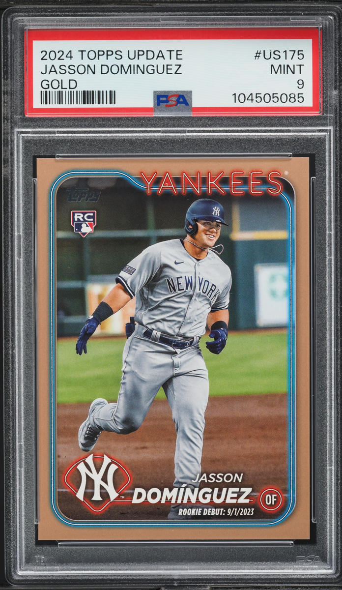 2024 Topps Update Gold Jasson Dominguez ROOKIE /2024 #US175 PSA 9 MINT