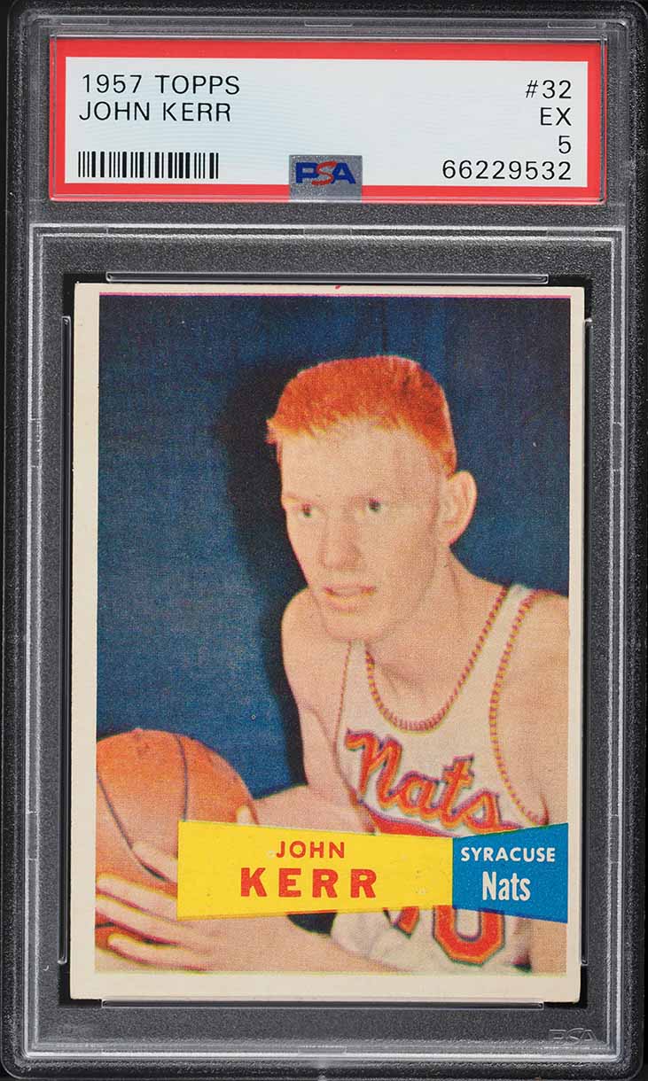 1957 Topps Basketball John Kerr SP ROOKIE #32 PSA 5 EX