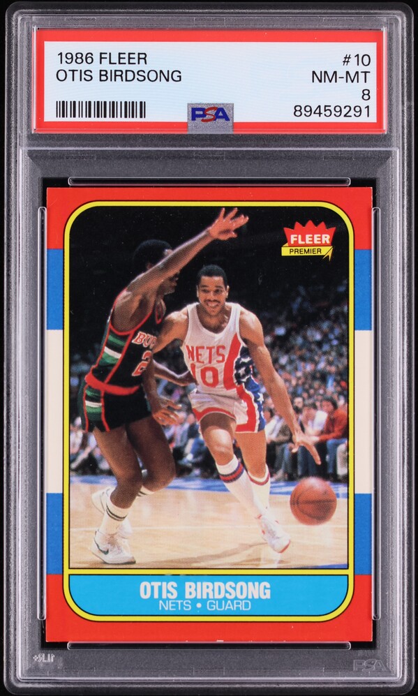 1986 Fleer Basketball Otis Birdsong #10 PSA 8 NM-MT