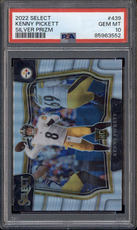 2022 Panini Select Silver Prizm #439 Kenny Pickett RC PSA 10