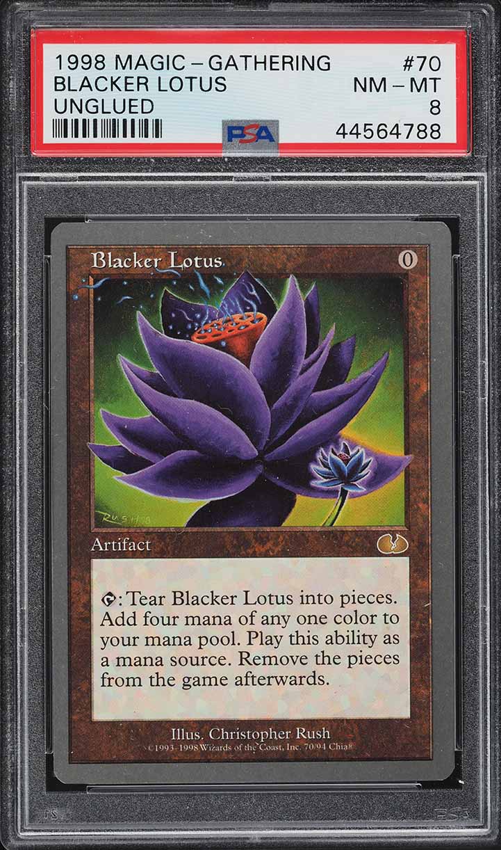 1998 Magic The Gathering MTG Unglued Blacker Lotus PSA 8 NM-MT