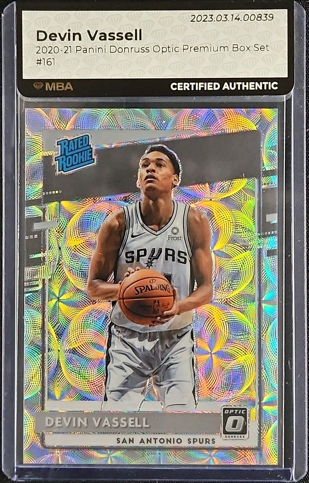 2020 Donruss Optic Premium Box Set Devin Vassell ROOKIE /249 #161 MBA AUTH