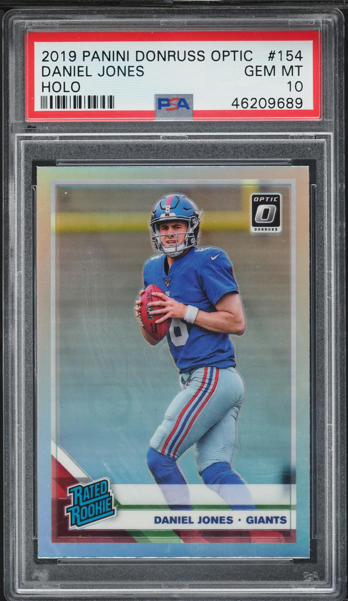 2019 Donruss Optic Holo Daniel Jones ROOKIE #154 PSA 10 GEM MINT