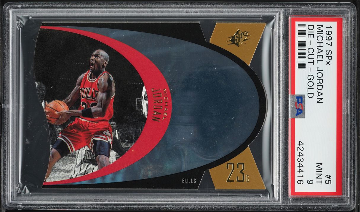 1997 SPx Gold Die-Cut Michael Jordan #5 PSA 9 MINT