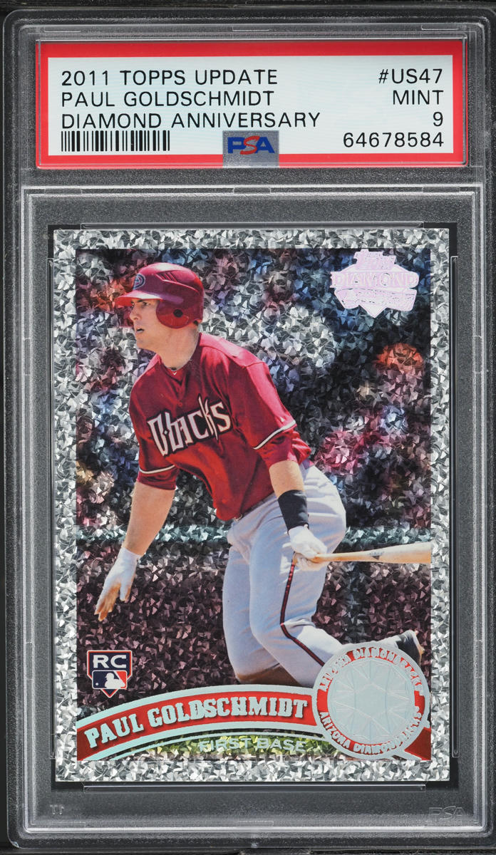 2011 Topps Update Diamond Anniversary Paul Goldschmidt ROOKIE #US47 PSA 9 MINT