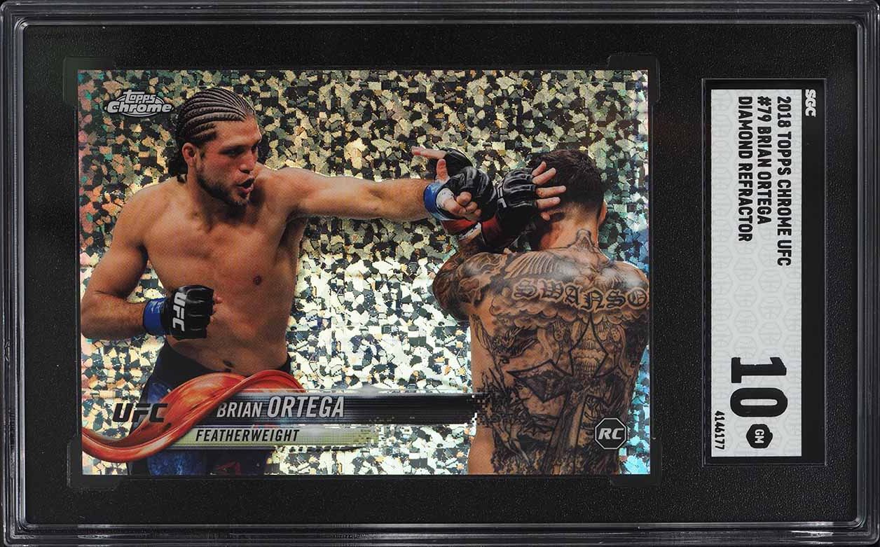 2018 Topps Chrome Diamond Refractor Brian Ortega ROOKIE #79 SGC 10 GEM MINT
