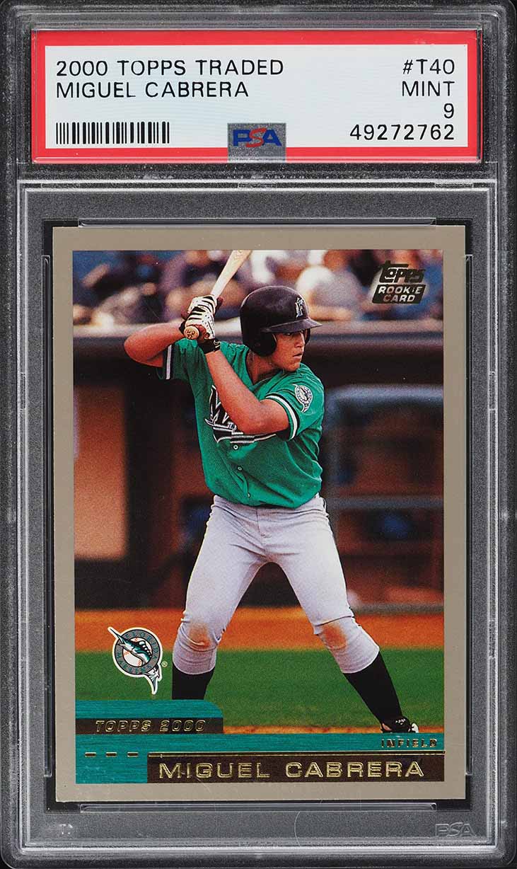 2000 Topps Traded Miguel Cabrera ROOKIE #T40 PSA 9 MINT