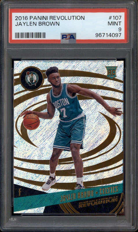 2016 Panini Revolution #107 Jaylen Brown RC Rookie PSA 9