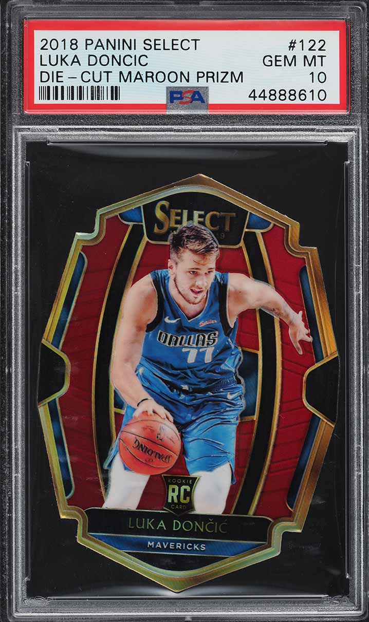 2018 Select Maroon Prizm Die-Cut Luka Doncic ROOKIE RC /175 #122 PSA 10 GEM MINT