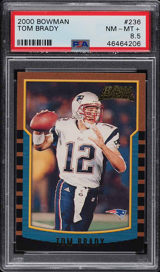 2000 Bowman Football Tom Brady ROOKIE #236 PSA 8.5 NM-MT+