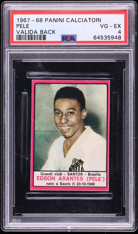 1967 Panini Calciatori Pele VALIDA BACK PSA 4 VGEX