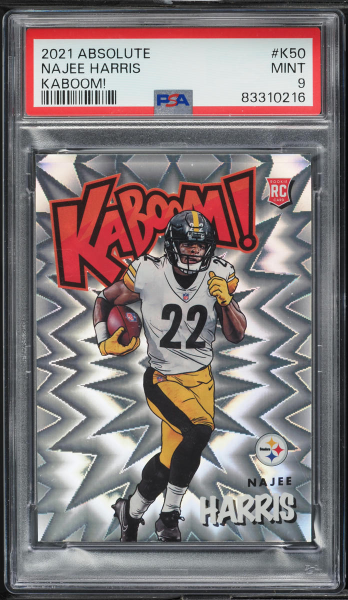 2021 Absolute Kaboom! Najee Harris ROOKIE #K50 PSA 9 MINT