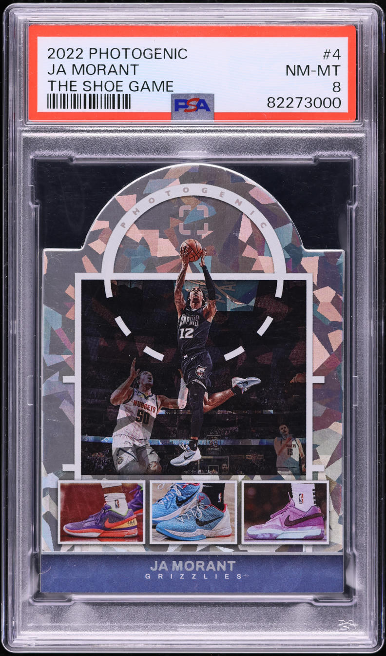 2022 Panini Photogenic The Shoe Game Ja Morant #4 PSA 8 NM-MT