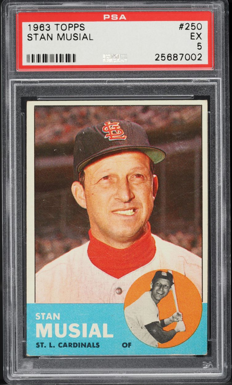 1963 Topps Stan Musial #250 PSA 5 EX