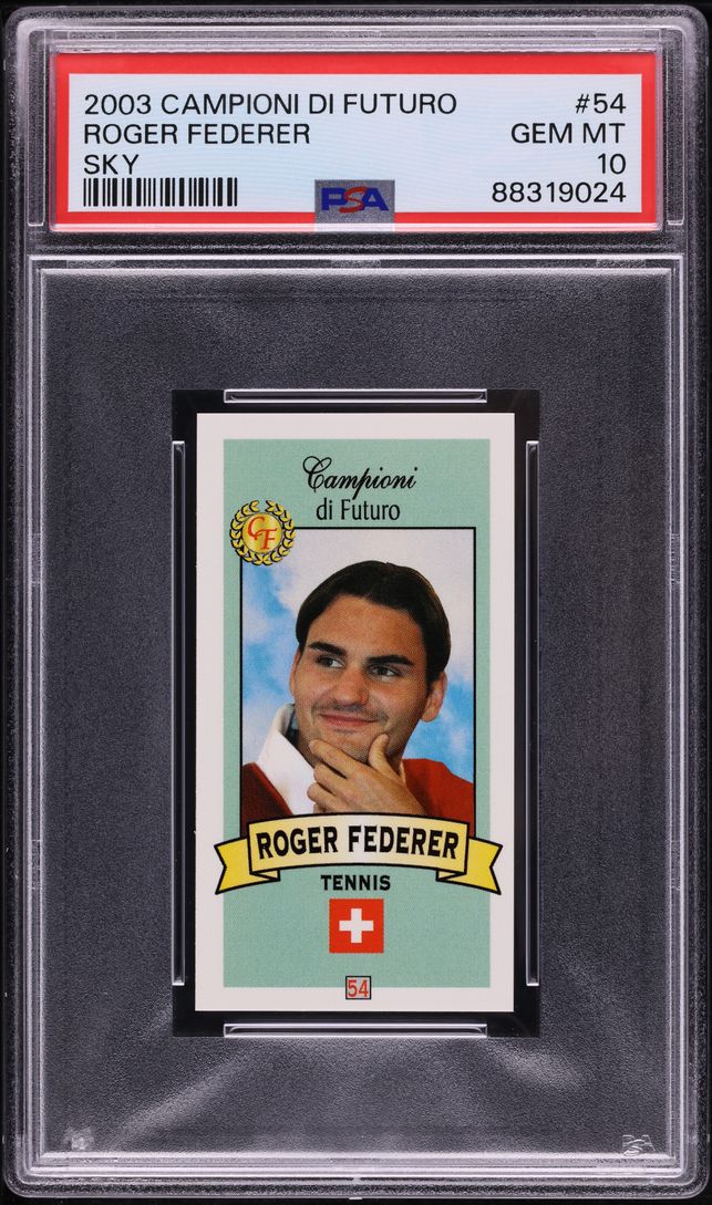 2003 Campioni Di Futuro Sky Roger Federer ROOKIE #54 PSA 10 GEM MINT