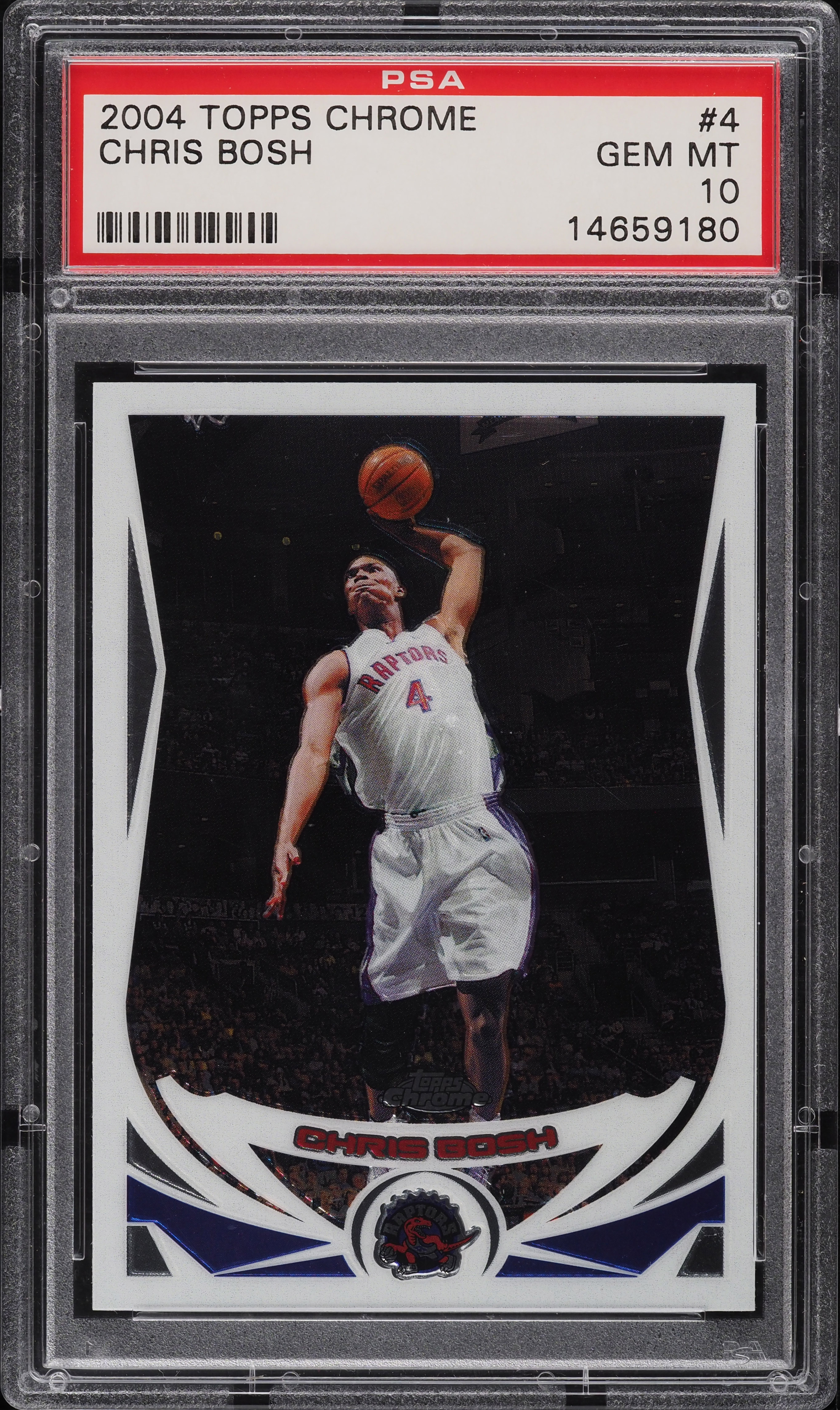 2004 Topps Chrome Chris Bosh #4 PSA 10 GEM MINT