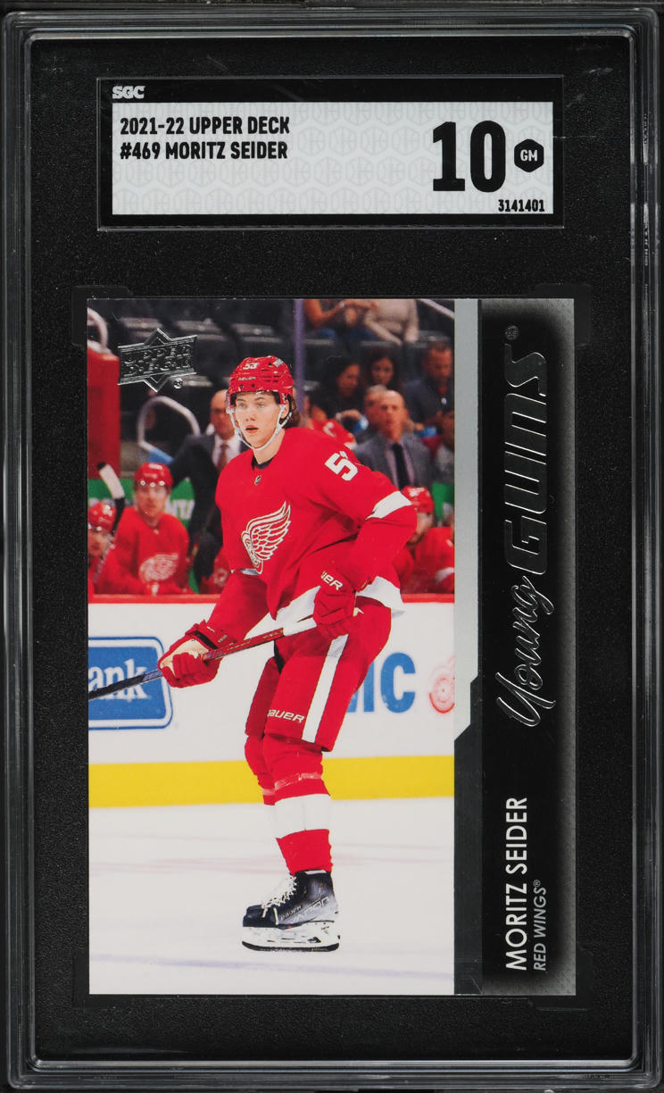2021 Upper Deck Young Guns Moritz Seider ROOKIE #469 SGC 10 GEM MINT