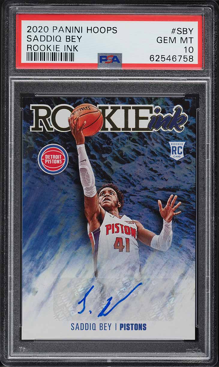 Saddiq Bey #RI-SBY 2020-21 NBA Hoops Rookie Ink