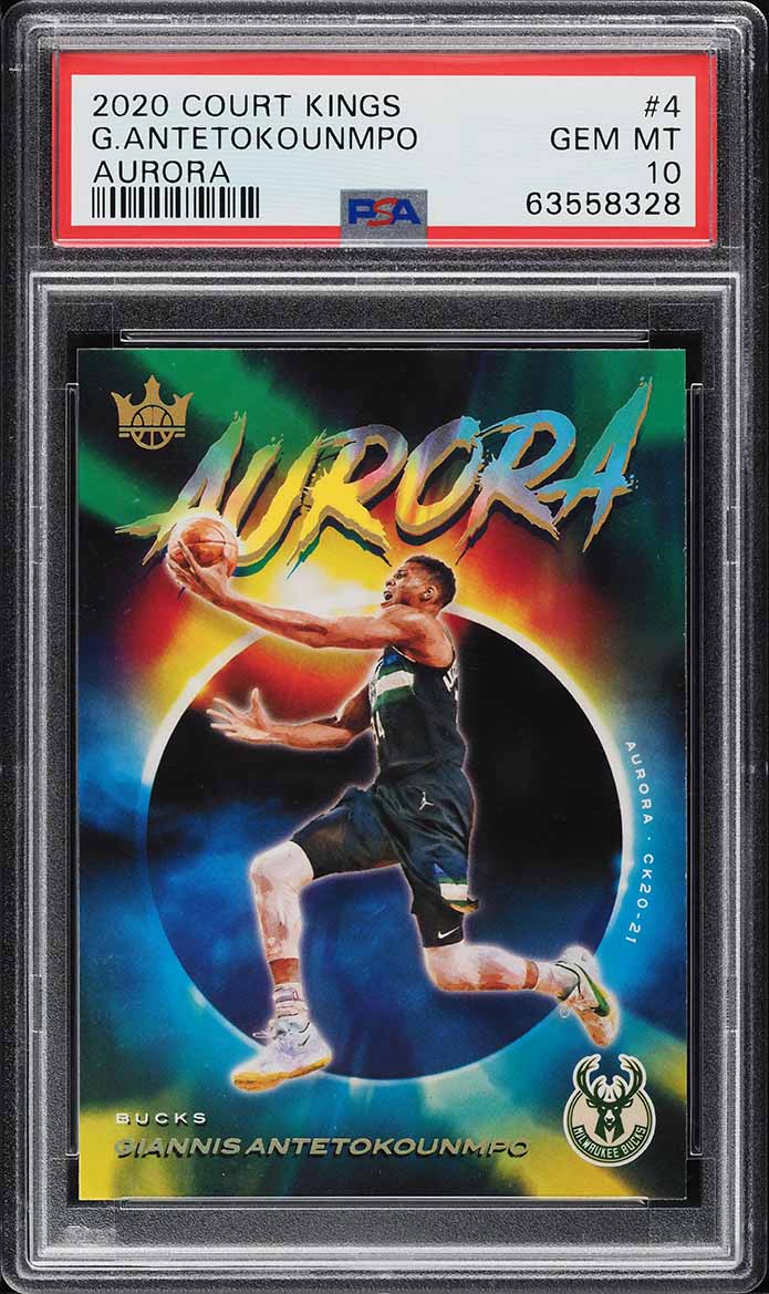 2020 Panini Court Kings Aurora Giannis Antetokounmpo #4 PSA 10 GEM MINT