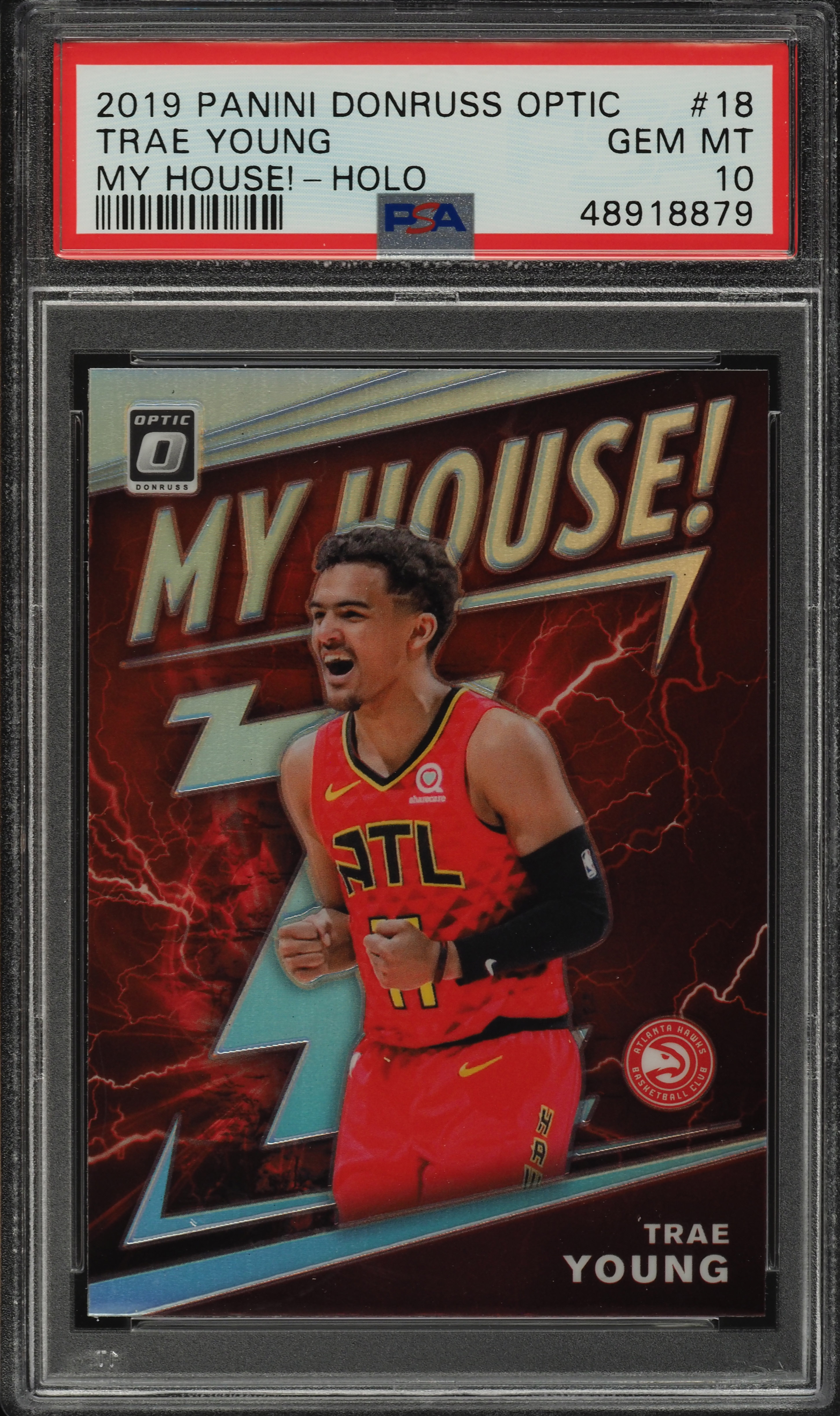 2019 Donruss Optic My House! Holo Trae Young #18 PSA 10 GEM MINT