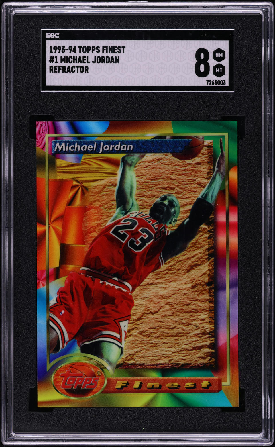 1993 Finest Refractor Michael Jordan #1 SGC 8 NM-MT