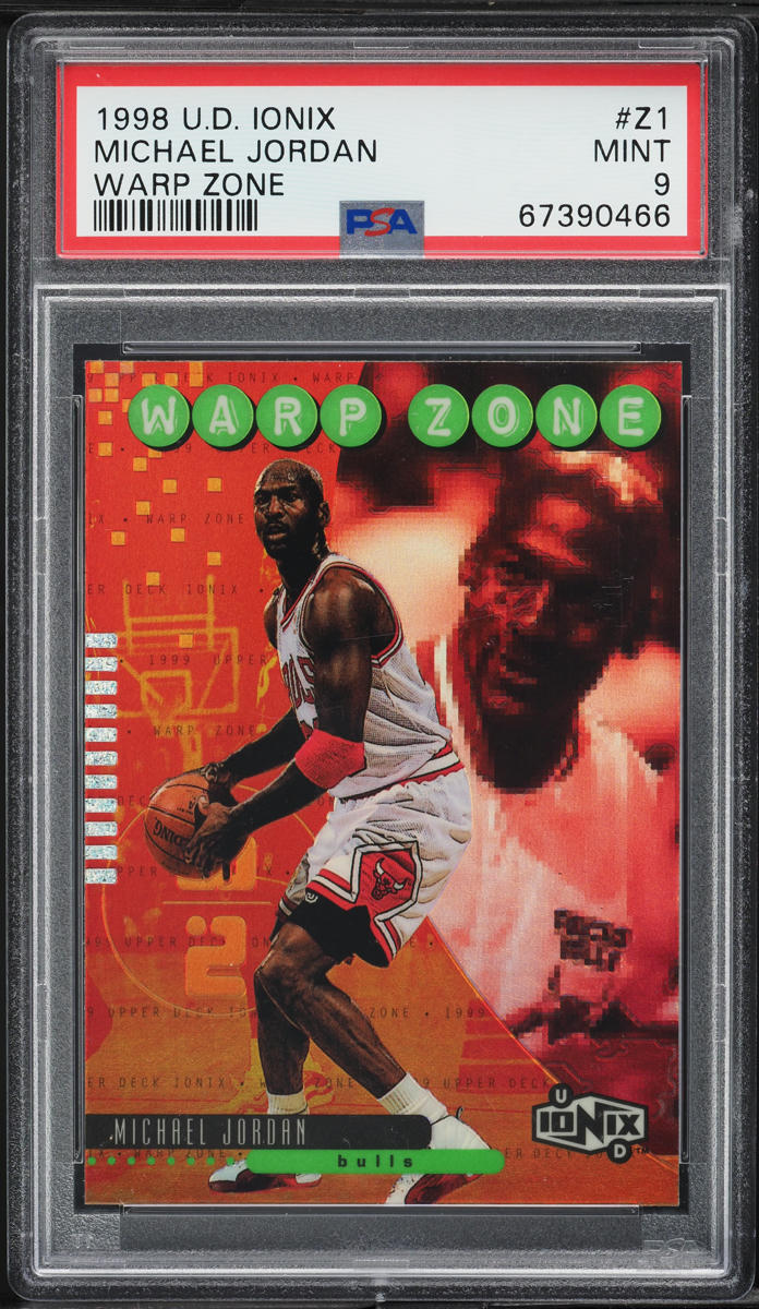 1998 Upper Deck Ionix Warp Zone Michael Jordan #Z1 PSA 9 MINT