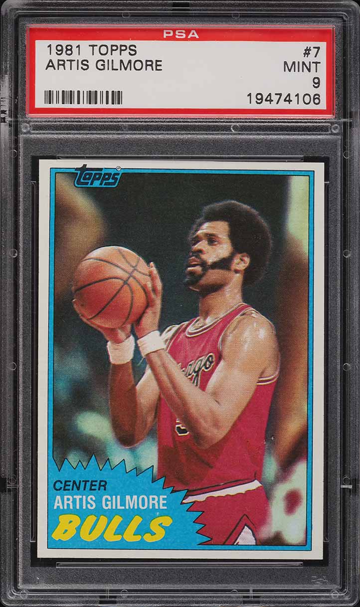 1981 Topps Basketball Artis Gilmore #7 PSA 9 MINT