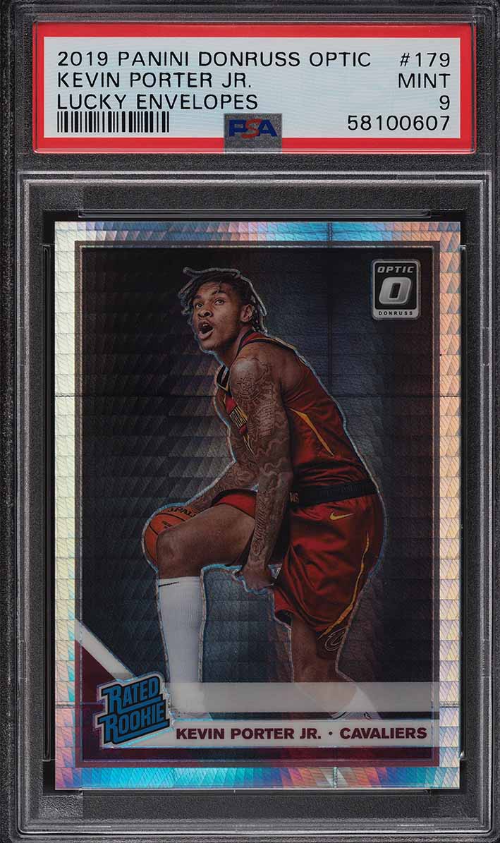 2019 Donruss Optic Lucky Envelopes Kevin Porter Jr. ROOKIE /8 #179 PSA 9 MINT